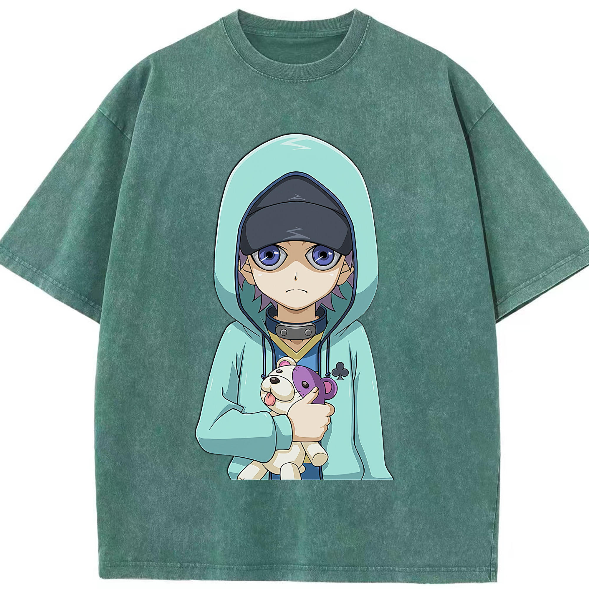 （画像用） 遊☆戯☆王 Yu-Gi-Oh! 綿100% ヴィンテージ風 半袖Tシャツ（フロントプリント）